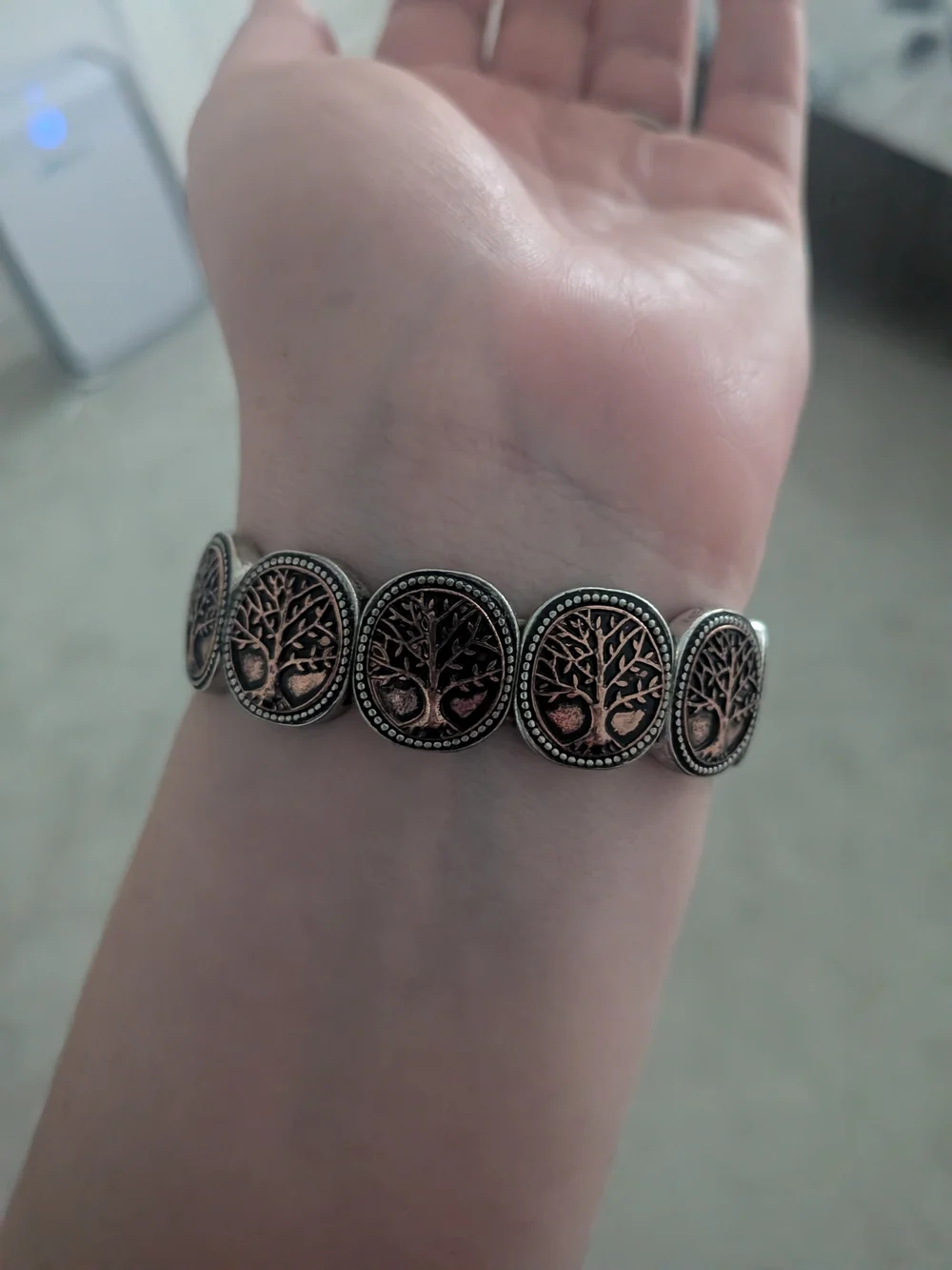 Tree of Life Copper-Tone Stretch Bracelet - Women Jewelry